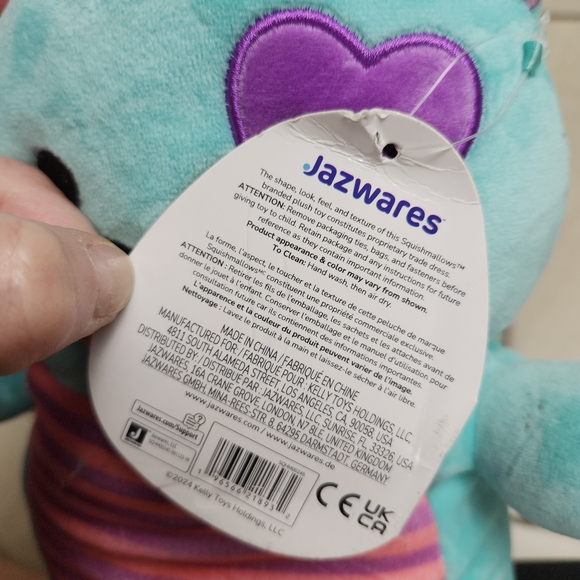 Squishmallows HugMees 10" Leon Valentine Monster Plush 2023 NWT - Picture 13 of 14